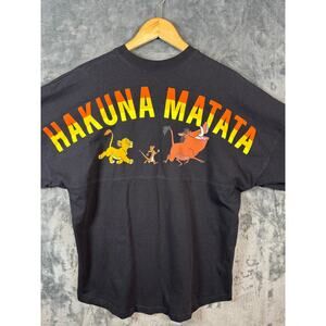 Disney x The Lion King Hakuna Matata Long Sleeve Spirit Jersey Unisex Medium BLK